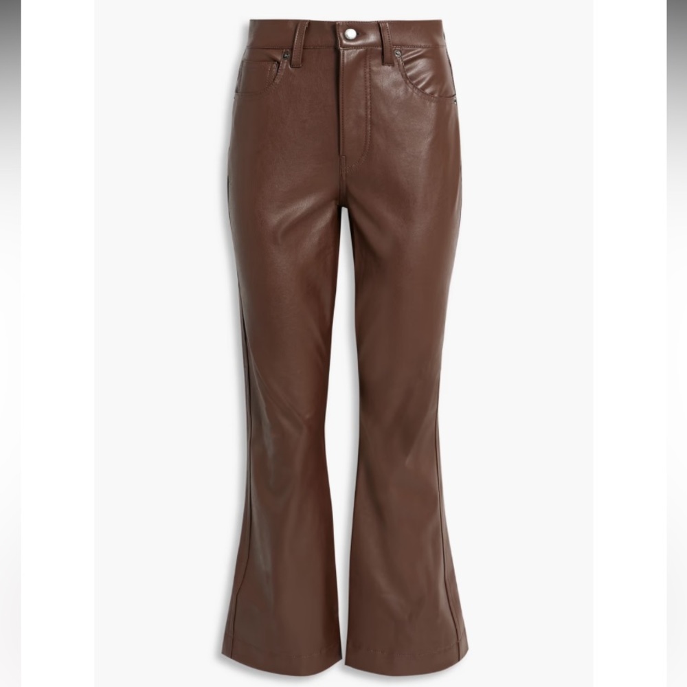 Veronica Beard Vegan Leather Carson Pants